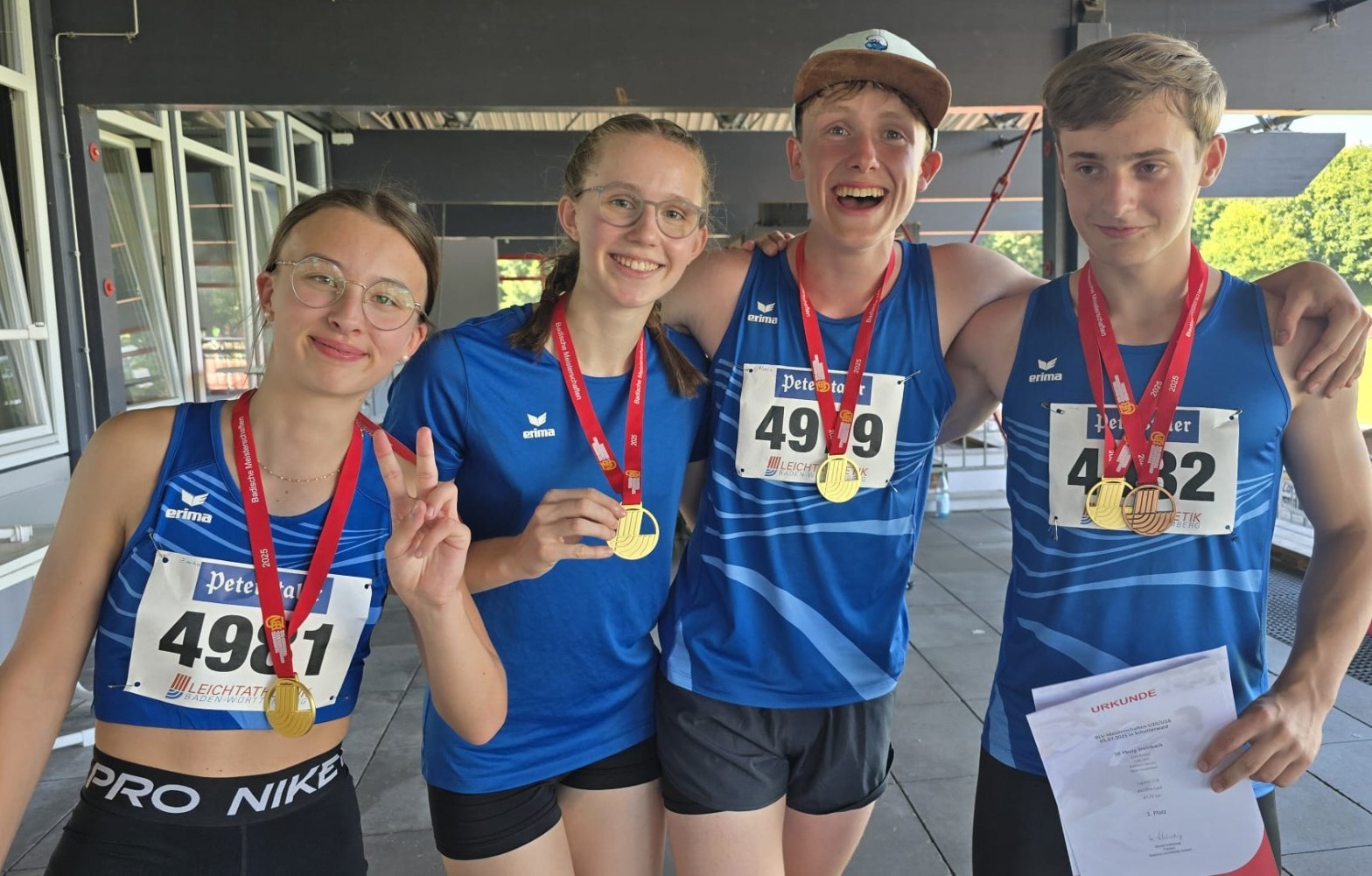 4×100 Meter Staffel gewinnt Badische&nbsp;Meisterschaft